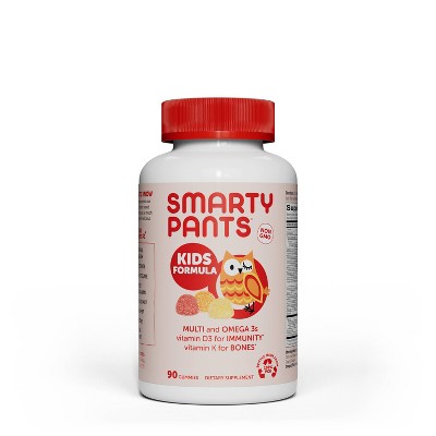 SmartyPants Kids Formula Multivitamin Gummies - Lemon, Orange & Strawberry Banana - 90ct