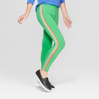 Girls Rainbow Side Stripe Leggings - Cat & Jack™ Green M – Target Inventory  Checker – BrickSeek