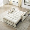 TiramisuBest 3 in1 Pull out Sleep Sofa Bed Loveseat Couch with Adjustable Backrest Side Pockets and Lumbar Pillows for Living Room - 4 of 4