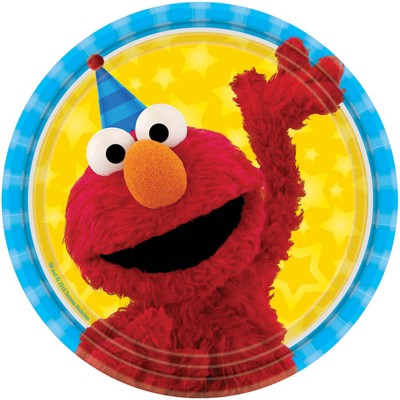 Photo 1 of Birthday Express Sesame Street Dessert Plate - 8 Pack