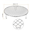 Unique Bargains Stainless Steel Barbecue Grill Net Round Cooling Rack Silver - 2 of 4