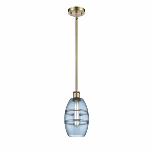 Vaz - 1 Light Stem Hung Mini Pendant In Industrial Style-8.13 Inches Tall and 5.88 Inches Wide - 1 of 1