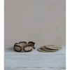 Storied Home Boho 2-Tone Woven Seagrass Coasters with Basket Holder, Natural and Black, Set of 4 Coasters - 3 of 4