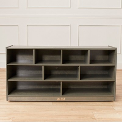 Large Grey Wash Mobile Block Storage Cart