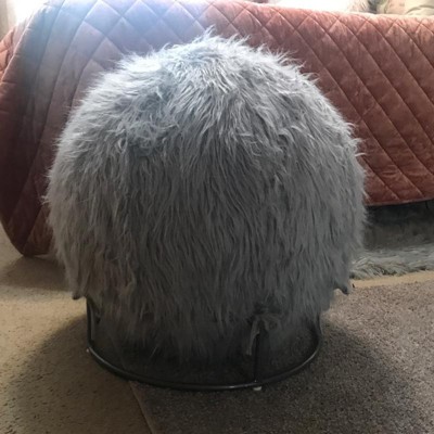 Fuzzy best sale ball chair