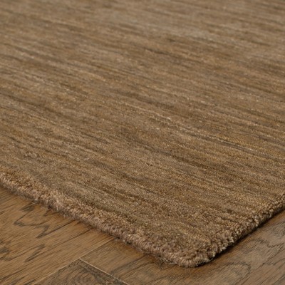 Aniston 5' x 8' Tan Handmade Wool Area Rug