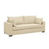 JUJABU 79” Modern Corduroy Loveseat Sofa with Soft Ribbed Fabric - 2 of 4