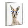 Stupell Industries Kangaroo Blue Hipster Glasses Black Framed Giclee Art - 3 of 4