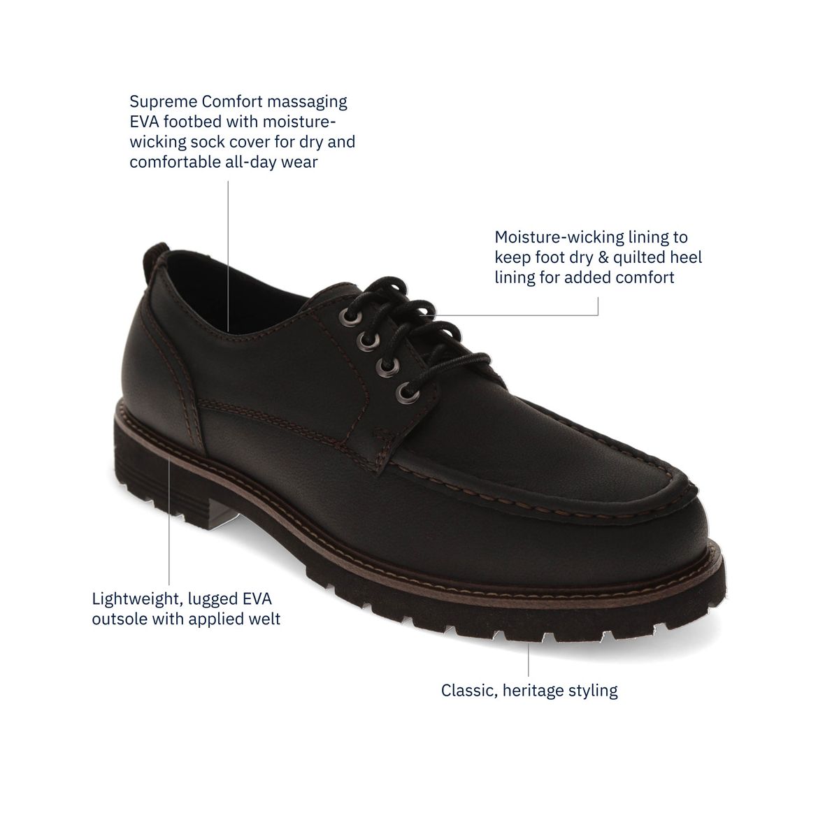 Dockers Mens Walsh Lightweight Lugged Casual Shoe - thumbnail 7