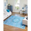 Unique Loom Renaissance Roma Border Washable Indoor Flatweave Woven Area Rug - 3 of 4