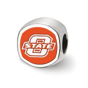 Black Bow Jewelry Sterling Silver Oklahoma State Cowboys NCAA Bead Charm - 1 of 4