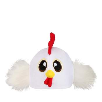 HalloweenCostumes.com   Plush Chicken Hat, Black/Red/White