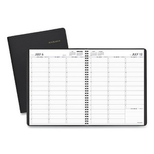 Weekly Appointment Book, 11 x 8.25, Black Cover, 14-Month (July to Aug): 2024 to 2025 - 1 of 4