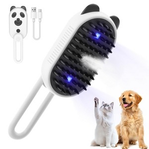 BABYYER Cat Steam Brush for Shedding, 4 in 1 Water Cat Brushes for Indoor Cats Hair Brush with Spray, Steam Brush for Cat & Dog - 1 of 4