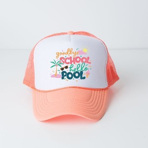 The Juniper Shop Goodbye School Hello Pool Youth Foam Trucker Hat - 1 of 2