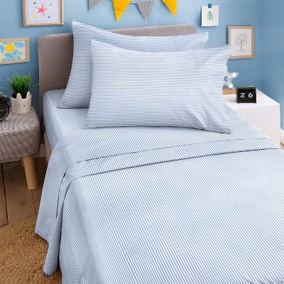Kids 4 Piece Bed Sheet Set - Cute & Cozy Wrinkle-Resistant with Vibrant Designs - CGK Linens.