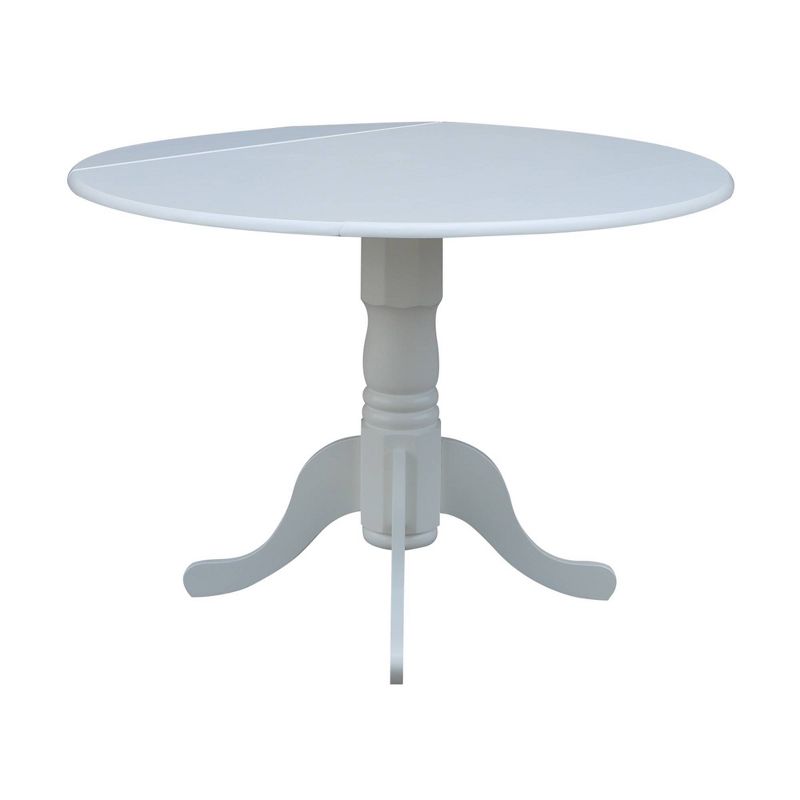 42" Mason Round Dual Drop Leaf Dining Table - International Concepts, 3 of 15
