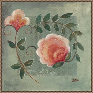 Amanti Art Ornaments in Green I by Patricia Pinto Framed Canvas Wall Art - 1 of 4