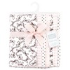 Hudson Baby Infant Girl Cotton Flannel Burp Cloths, Pink Bows 7 Pack, One Size - 2 of 4