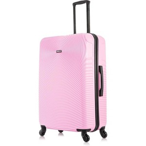 28-Inch Large Checked Hardside Luggage, Spinner Wheels, Durable Lightweight Suitcase with Handle & Trolley - 1 of 4