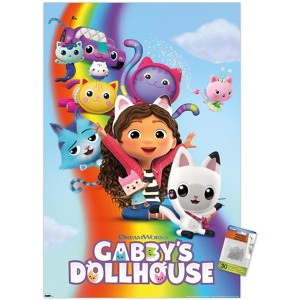 Trends International Gabby's Dollhouse - Key Art Unframed Wall Poster Prints - 1 of 4