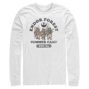 Mens Star Wars Forest of Endor Summer Camp '83 Long Sleeve Shirt - 1 of 4