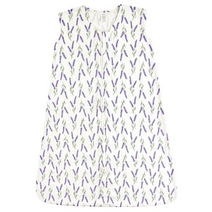 Touched by Nature Baby Girls Organic Cotton Sleeveless Wearable Sleeping Bag, Sack, Blanket, Lavender - 1 of 1