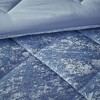 Sapphtopaz Bedding Comforter Set Velvet Solid Color Diamond Quilting Reversible Quilt Set with Throw Pillow - 2 of 4