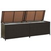Storage Chest Brown Poly Rattan and Powder-Coated Steel - 4 of 4