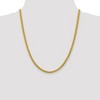 Black Bow Jewelry 4mm 14k Yellow Gold Hollow Wheat Chain Necklace - 3 of 4