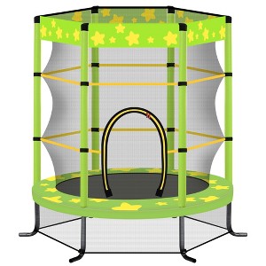 Whisen 55" Kids Trampoline, Safe Padded Frame, Stable Structure, Superior Bounce for Kids’ Fun - 1 of 4