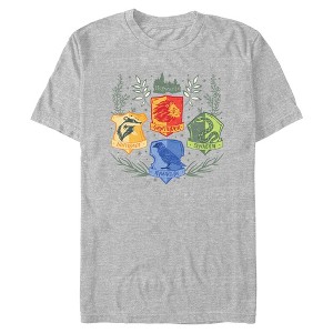 Mens Harry Potter Pastel Plants Emblem T Shirt - 1 of 3