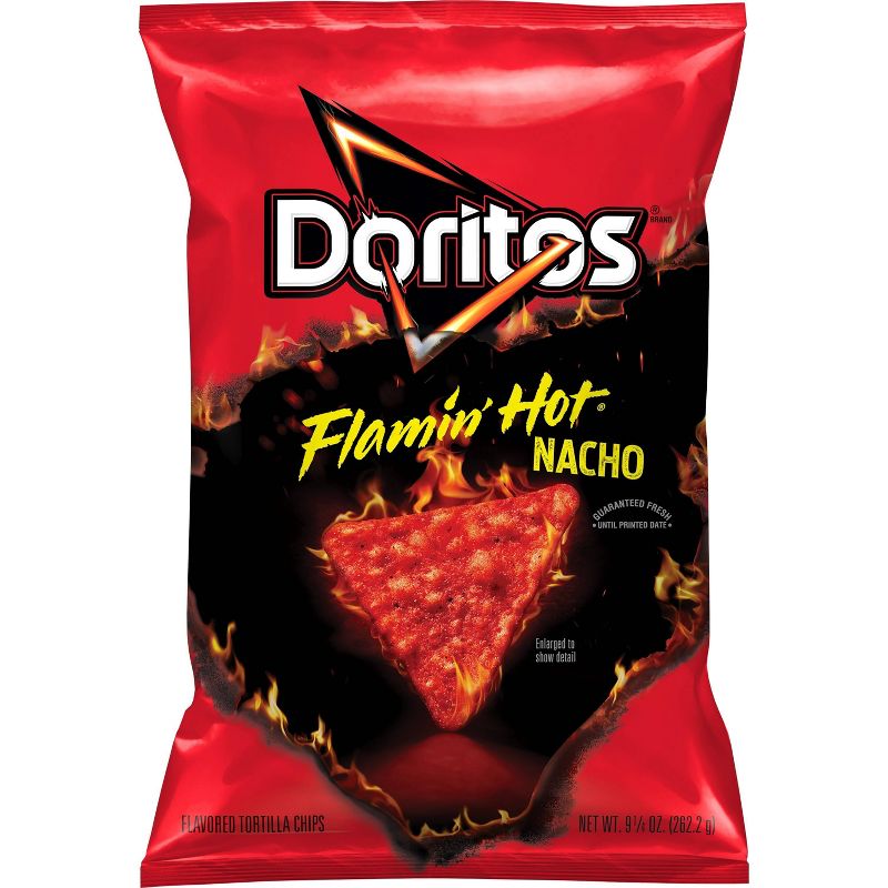 Doritos Flamin&#39; Hot Nacho Cheese Tortilla Chips - 9.25oz, 1 of 6
