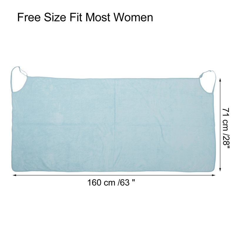 Unique Bargains Women's Adjustable 63 x 28" Shower Wrap Towel 1 Pc, 4 of 7