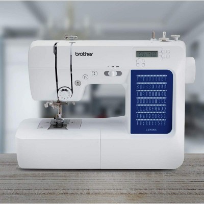 Brother CS7000X White Computerized Sewing and Quilting Machine with Wide Table