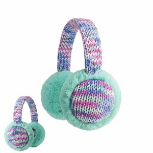 FAAYFIAN Kids Winter Knit Earmuffs, Soft Furry Ear Warmers for Boys and Girls, Cozy Cold-Weather Ear Covers for Ages 3–8 - 1 of 4