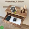 5 Drawers Dresser for Bedroom Wood Rustic Tall Chset of Drawers Farmhouse Dresser Chests w/Storage Organizer - 3 of 4