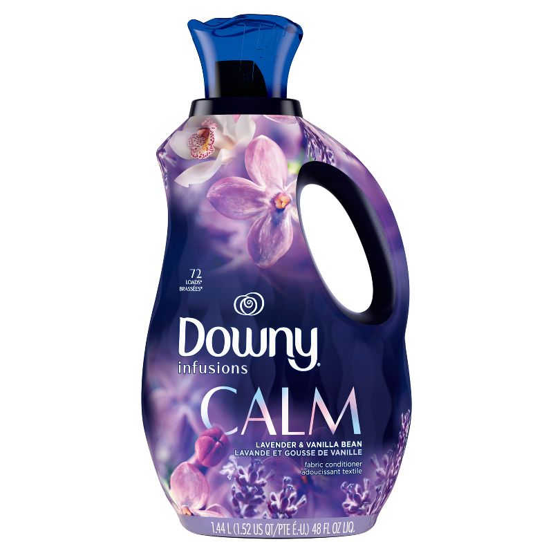 Downy Infusions Calm Liquid Fabric Softener - Lavender & Vanilla Scent, 3 of 13
