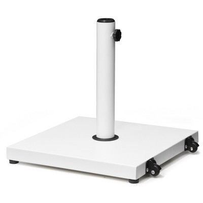 Pellebant Patio Umbrella Base 40lbs Umbrella Stand with Wheels Heavy Duty Concrete Stand