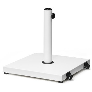 Pellebant Patio Umbrella Base 40lbs Umbrella Stand with Wheels Heavy Duty Concrete Stand - 1 of 4