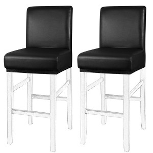 PiccoCasa Waterproof PU Leather Pub Counter Height Side Chair Covers with Elastic Band - 1 of 4