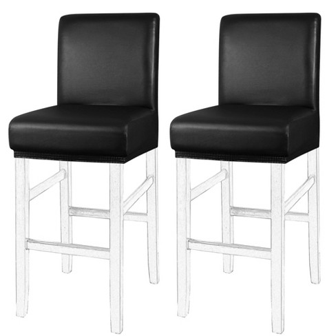 Piccocasa Waterproof Bar Stool Covers Faux Leather Pub Counter