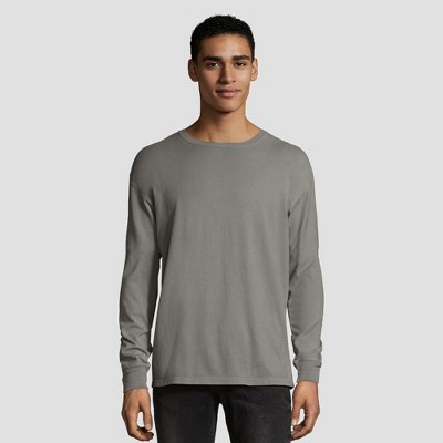 Gray long hotsell sleeve t shirt