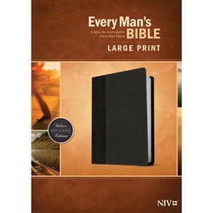 Every Man's Bible-NIV-Large Print - (Leather Bound) - 1 of 1