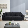NicBex 86.6 Inch Teddy Fleece Sofa Couch 2-Seater Sofa with 4 Pillows for Living Room,Apartment,Bedroom - 4 of 4