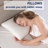 Itopfox Cooling Memory Foam Pillow for Deep Sleep & Neck Support with Removable Washable Cover, Pain Relief for Shoulder Back Side, Queen Size - 2 of 4