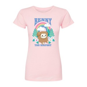 Women's - Squishmallows - Benny The Bigfoot Fitted Graphic T-Shirt - 1 of 1