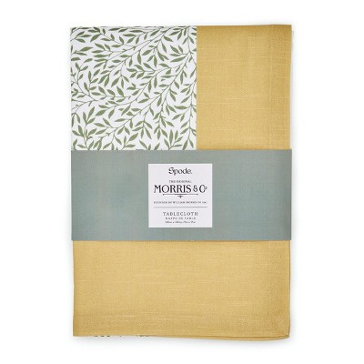 Morris & Co. Tablecloth (51"x71")  - 100% Cotton, Elegant and Soft Table Cover, Durable and Stylish Cotton Table Linen for Any Occasion