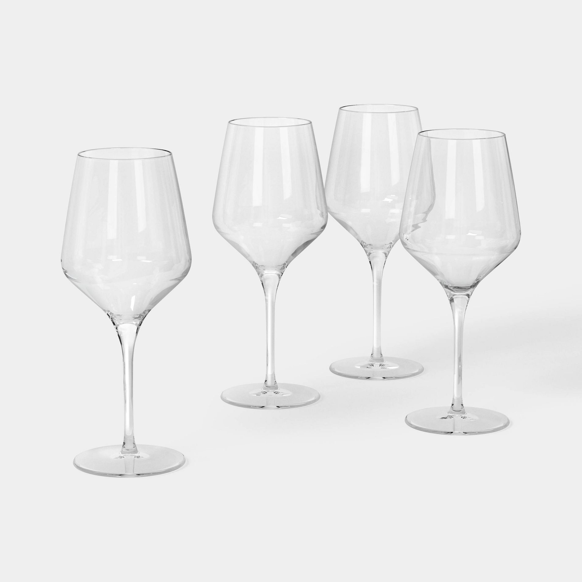 4pk 16 fl oz Larkspur Wine Glasses White - Threshold™