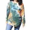 Women's Tie Dye Long Sleeve Top - Blumin - 3 of 3